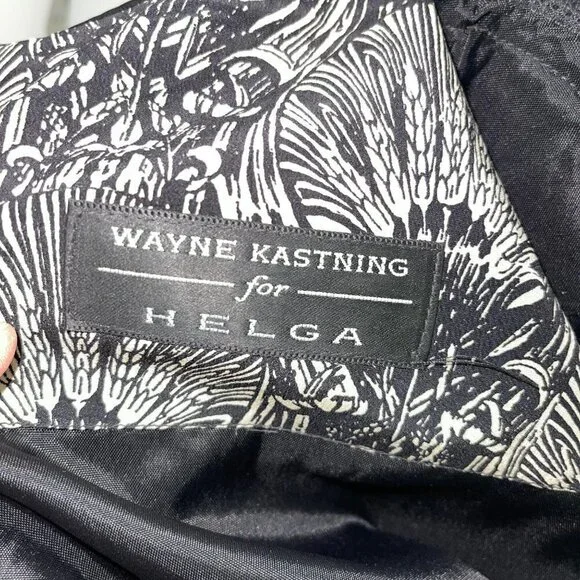 Wayne Kastning For Helga Shift Dress Size 14 Womens Vintage Long Sleeve Lined - Picture 4 of 16